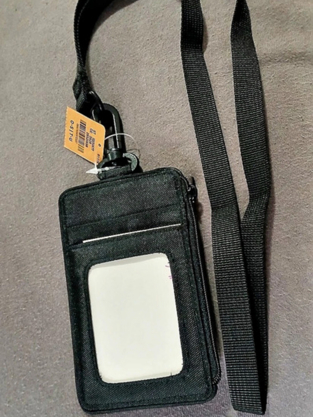 PINK Crossbody Phone Bag in Black NWT